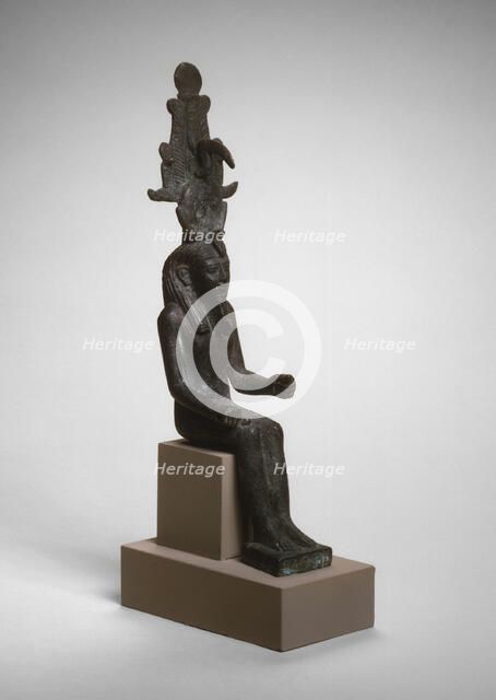 Statuette of Osiris-Iah, Egypt, Late Period, Dynasty 26-30 (about 664-332 BCE). Creator: Unknown.