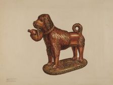 Statuette of a Dog, c. 1937. Creator: Frank Fumagalli