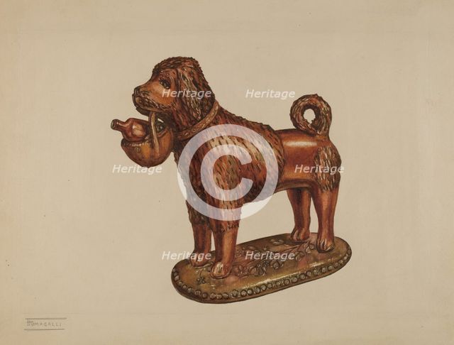 Statuette of a Dog, c. 1937. Creator: Frank Fumagalli.