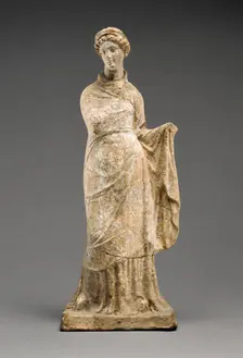 Statuette of a Draped Female Figure, 4th-3rd century BC. Creator: Unknown