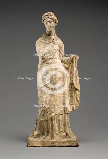 Statuette of a Draped Female Figure, 4th-3rd century BC. Creator: Unknown.