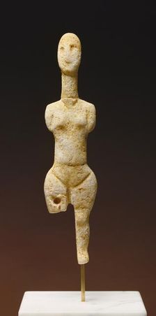 Statuette of a Female Figure with Truncated Arms, 3000-2800 B.C. Creator: Unknown