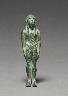 Statuette of a Kouros, 600-500 BC. Creator: Unknown
