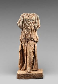 Statuette of a Kore, 350-300 BC. Creator: Unknown