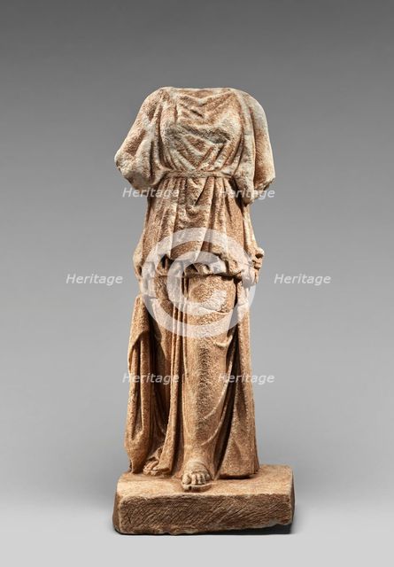 Statuette of a Kore, 350-300 BC. Creator: Unknown.