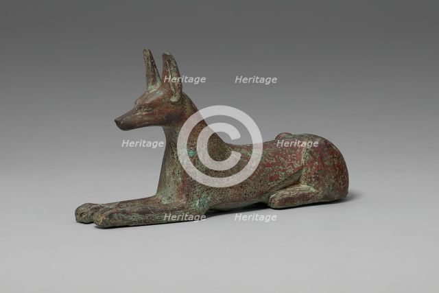 Statuette of a Jackal, Egypt, Late Period, Dynasty 26 (664-525 BCE). Creator: Unknown.