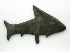 Statuette of a Lepidotus Fish, Egypt, Late Period, Dynasty 26-31 (664-332 BCE). Creator: Unknown