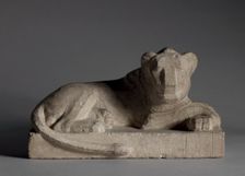 Statuette of a Lion, 380-246 BC. Creator: Unknown
