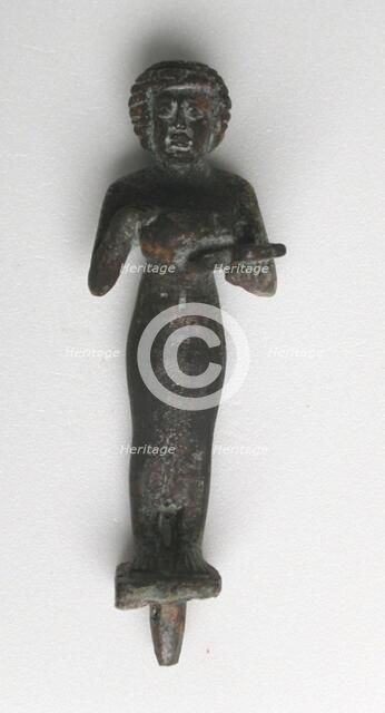 Statuette of a Priestess with Offering Table and Situla, Egypt, Third Intermediate Period, Dynasties Creator: Unknown.