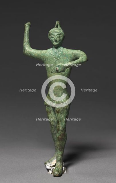 Statuette of a Warrior, 500-450 BC. Creator: Unknown.