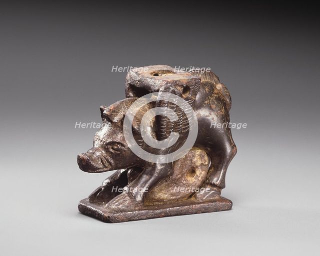 Statuette of a Winged Boar, 5th century BC. Creator: Unknown.
