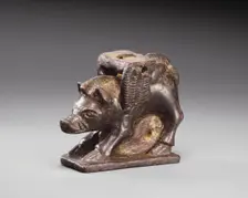 Statuette of a Winged Boar, 5th century BC. Creator: Unknown