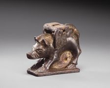 Statuette of a Winged Boar, 5th century BC. Creator: Unknown