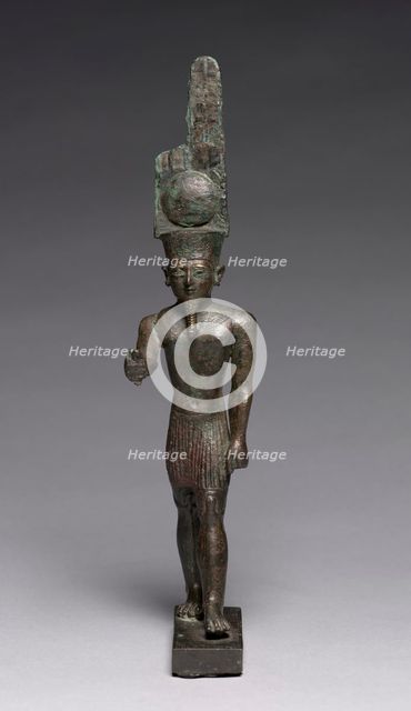 Statuette of Amen-Ra, 664-30 BC. Creator: Unknown.