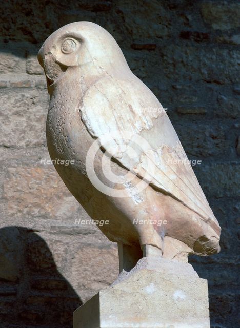 Statuette of an owl from the Acropolis. Artist: Unknown