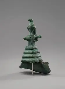 Statuette of an Eagle and Stag's Head on top of a Stepped Pyramid, 2nd-3rd century A.D. Creator: Unknown
