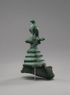 Statuette of an Eagle and Stag's Head on top of a Stepped Pyramid, 2nd-3rd century A.D. Creator: Unknown