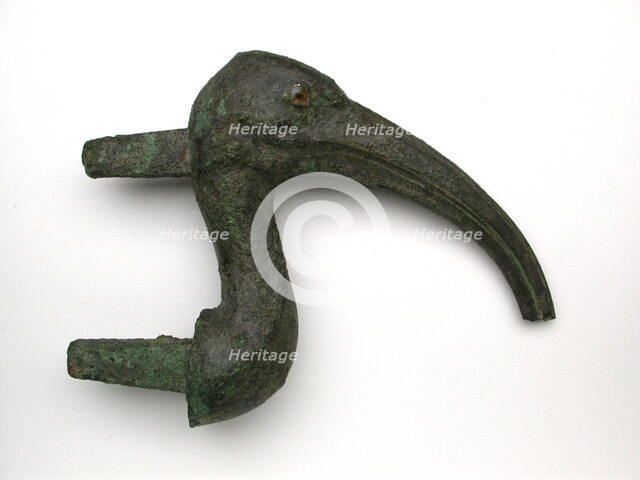 Statuette of an Ibis Head, Egypt, Late Period (664-332 BCE). Creator: Unknown.