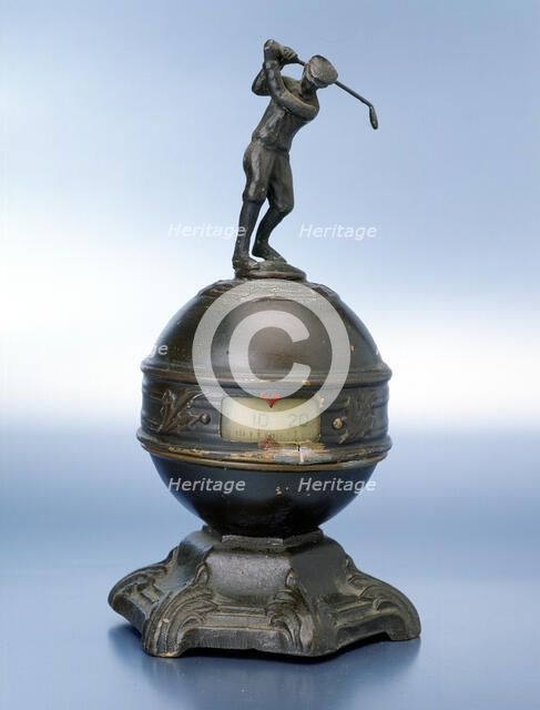 Statuette of golfer, c1910. Artist: Unknown