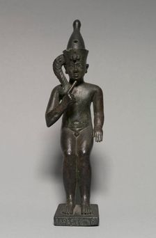 Statuette of Harpocrates, 304-30 BC. Creator: Unknown