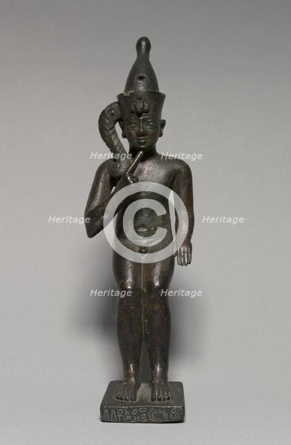 Statuette of Harpocrates, 304-30 BC. Creator: Unknown.