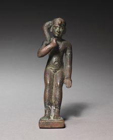Statuette of Harpocrates, 305-30 BC. Creator: Unknown
