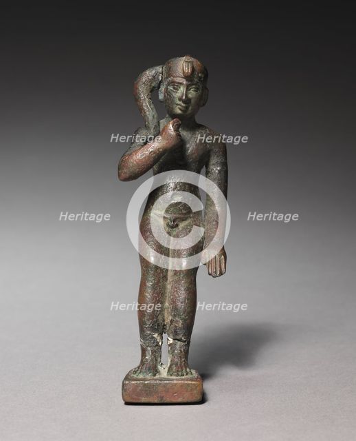 Statuette of Harpocrates, 305-30 BC. Creator: Unknown.