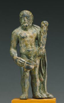 Statuette of Herakles Holding a Kantharos, 2nd-3rd century A.D. Creator: Unknown