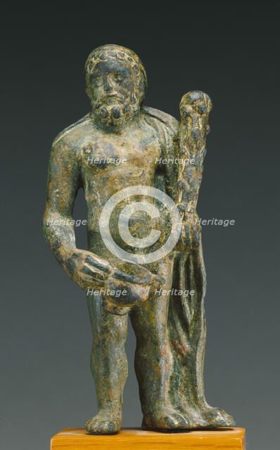 Statuette of Herakles Holding a Kantharos, 2nd-3rd century A.D. Creator: Unknown.