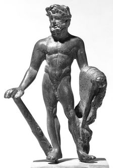 Statuette of Hercules Holding the Apples of the Hesperides, 2nd-3rd century A.D. Creator: Unknown