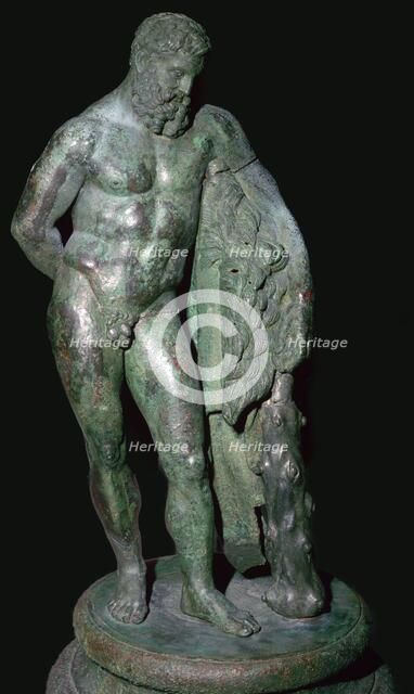 Statuette of Hercules resting. Artist: Unknown