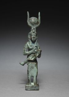 Statuette of Isis and Horus, 305-30 BC. Creator: Unknown