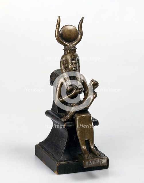 Statuette of Isis with Horus on her Laps.