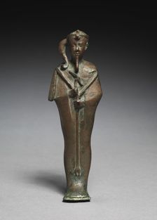 Statuette of Khonsu, 664-525 BC. Creator: Unknown