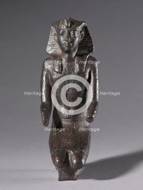 Statuette of Kneeling King, 304-30 BC. Creator: Unknown.