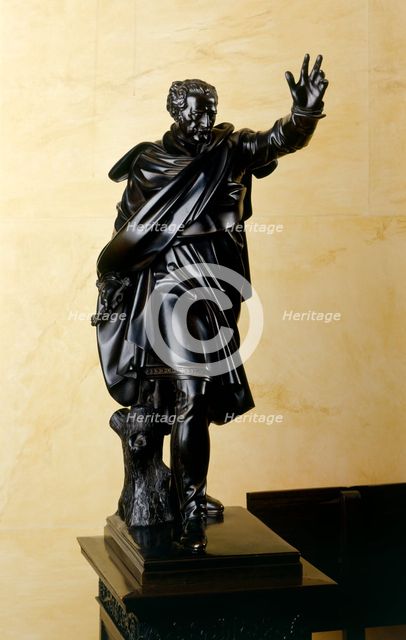 Statuette of Prince Gebhard von Blucher, Prussian general of the Napoleonic Wars, 1824. Artist: Nigel Corrie.