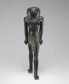 Statuette of Re-Horakhty, Egypt, Third Intermediate Period-Late Period,... (abt 1069-525 BCE). Creator: Unknown