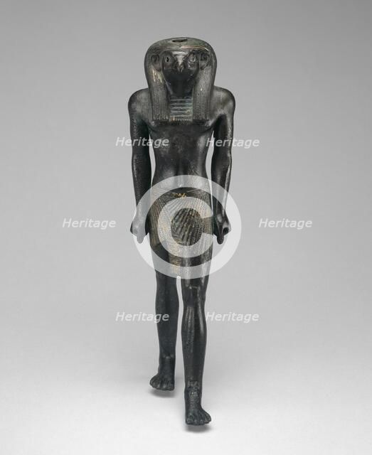Statuette of Re-Horakhty, Egypt, Third Intermediate Period-Late Period,... (abt 1069-525 BCE). Creator: Unknown.