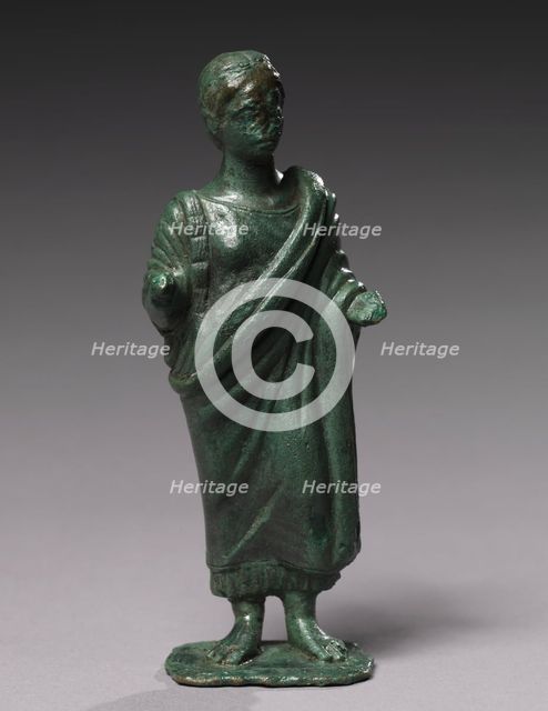 Statuette of Sacrificing Woman, 600-480 BC. Creator: Unknown.