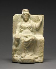 Statuette of Seated Cybele, about 300 BC. Creator: Unknown
