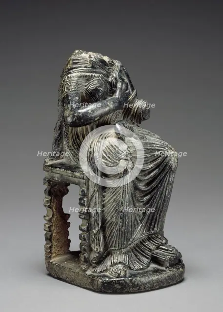 Statuette of Seated Isis with Infant Harpokrates, 1st century B.C.-1st century A.D. Creator: Unknown.