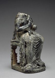 Statuette of Seated Isis with Infant Harpokrates, 1st century B.C.-1st century A.D. Creator: Unknown