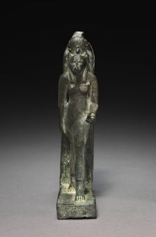 Statuette of Sekhmet, 664-525 BC. Creator: Unknown