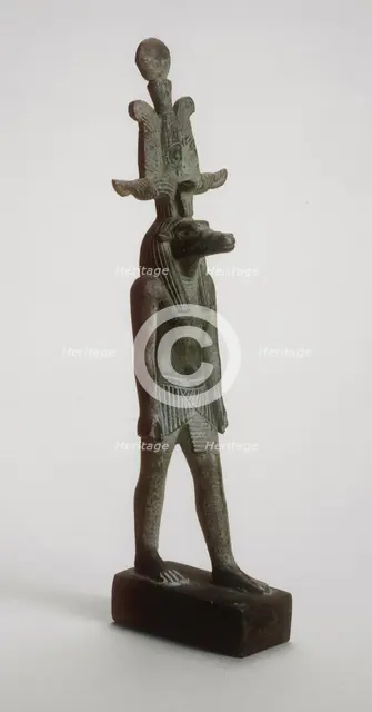 Statuette of Sobek, Egypt, Late Period, Dynasty 26-30 (664-332 BCE). Creator: Unknown.