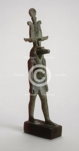 Statuette of Sobek, Egypt, Late Period, Dynasty 26-30 (664-332 BCE). Creator: Unknown.
