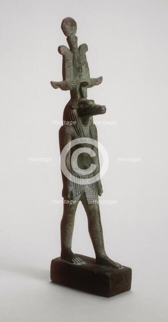 Statuette of Sobek, Egypt, Late Period, Dynasty 26-30 (664-332 BCE). Creator: Unknown.