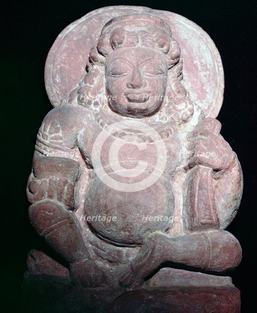 Statuette of the Vedic and Hindu god Kuvera. Artist: Unknown