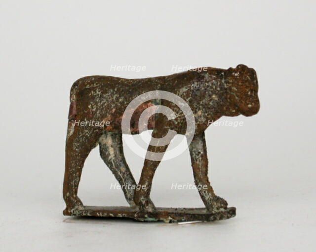 Statuette of the Apis Bull, Egypt, Third Intermediate Period-Late Period, Dynasty 21-26 (abt 1069-.. Creator: Unknown.