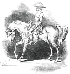 Statuette of the Duke of Wellington, by Count d'Orsay, 1845. Creator: Unknown