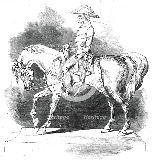 Statuette of the Duke of Wellington, by Count d'Orsay, 1845. Creator: Unknown.